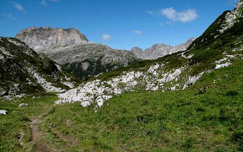 View to Rote Wand (2704 meters) and Johanneskopf (2507 meters)