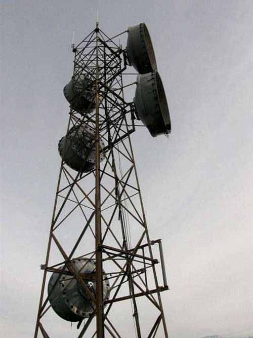 Old cell tower on Cajon Mountain