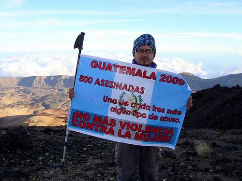 CALL TO ACTION!! - NO MORE VIOLENCE AGAINST WOMEN - TEIDE VOLCANO