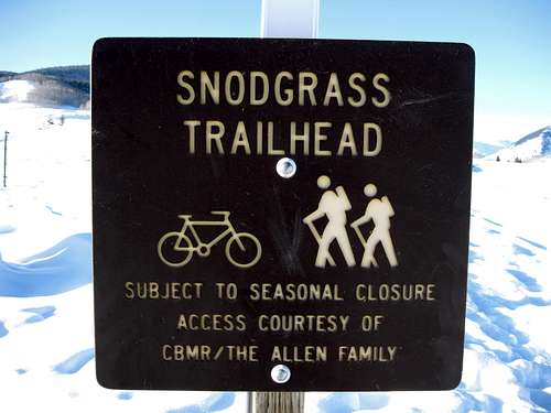 Snodgrass Mountain Route