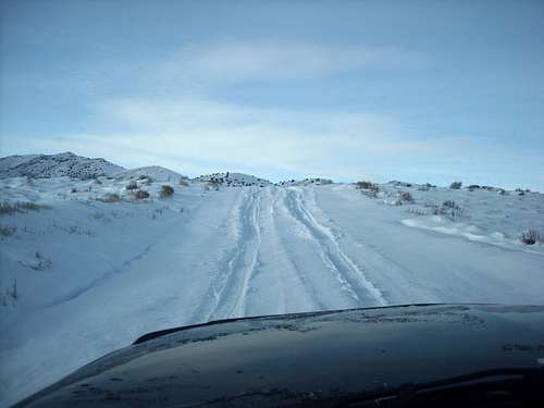 Snowpacked roads