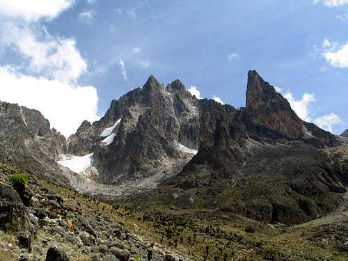 South side of Mount Kenya as...