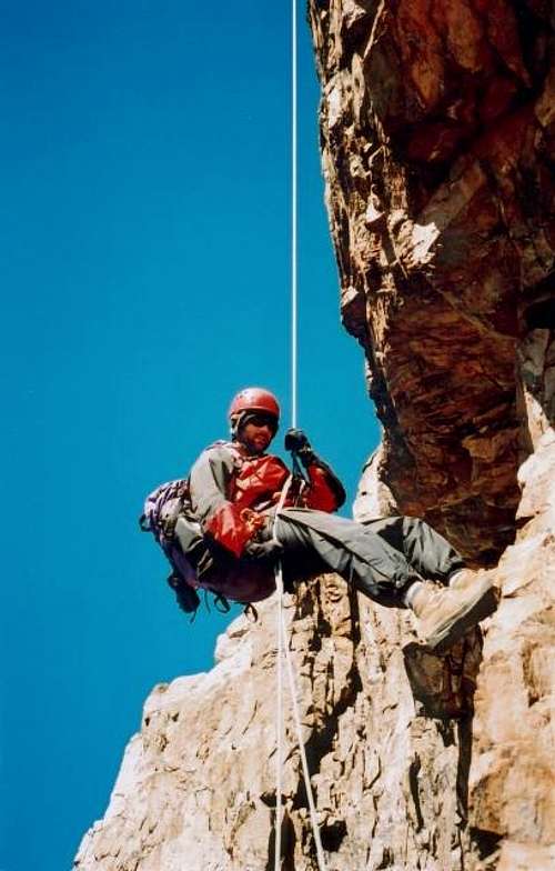 Second of 14 abseils on the...