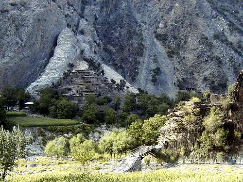 A viilage in Chitral Valley