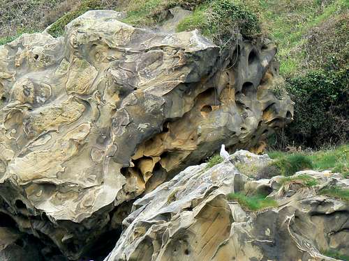 Sea rocks on the foot of Jaizkibel
