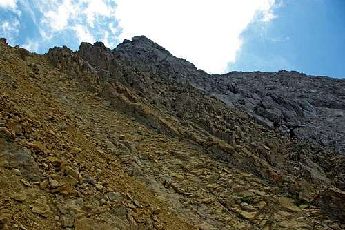 Exit of second coulouir