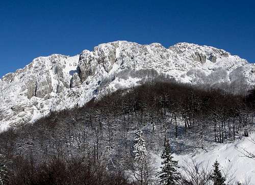 Winter on Risnjak mountain