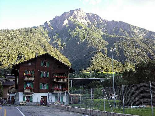 Glishorn viewed from camping area