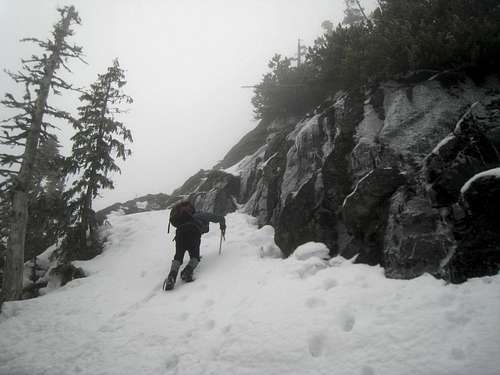 Mt Whymper SE Ridge Route in Winter Conditions