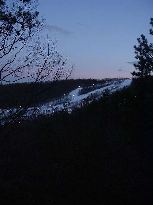 Massanutten Ski Area at Twilight
