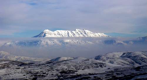 Mount Timpanogos from the Oquirrh Range