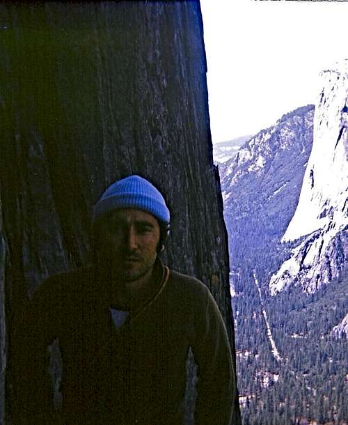 On the north face of Sentinel Rock, 1970s