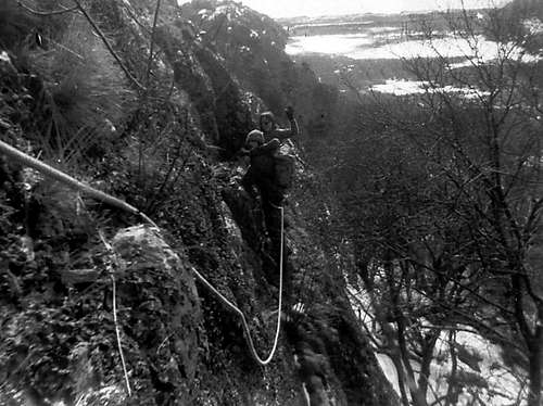 Cragging in New England in the 1970s
