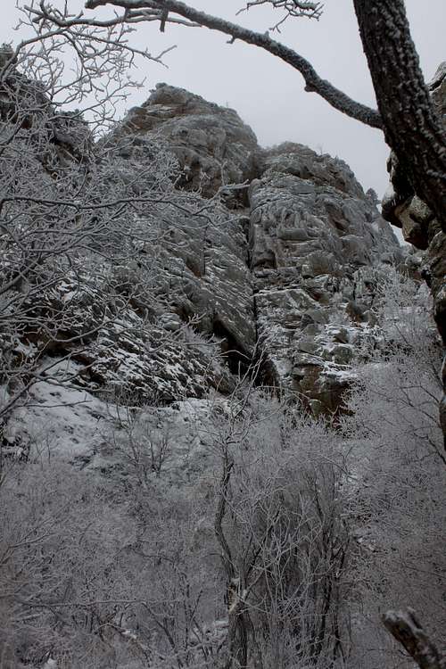 TWA canyon rock climbing area