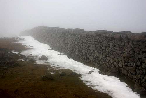 Mourne wall in the fog