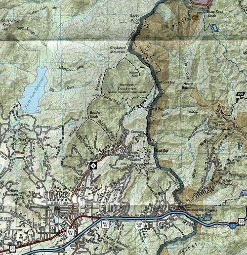 Map of Montreat Trails