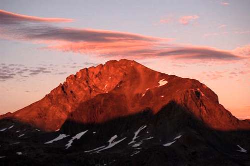 Mt. Goddard at Sundown