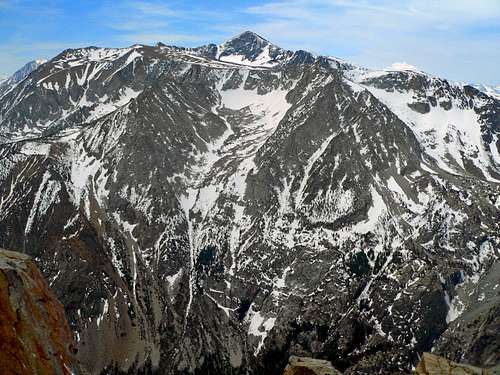 Mt. Dana massif from Canyon Peak