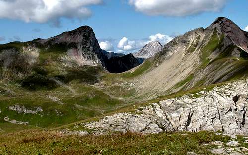 View into the Lechquellengebirge