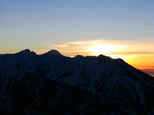 Sunset over the Wasatch