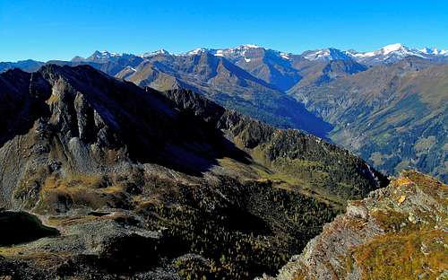 View from the Graukogel to the Goldberg range