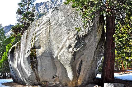 South Face of Columbia Boulder
