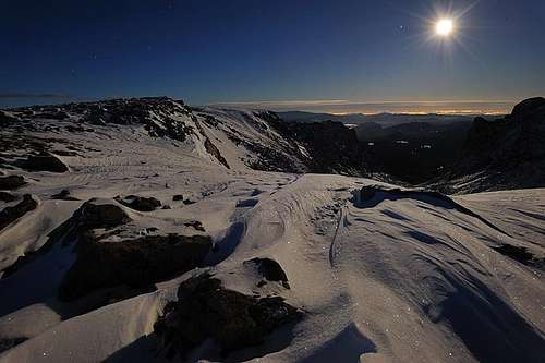 Hallett Peak-A Winter Sunset