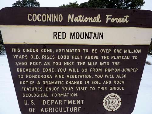 Red Mountain Trail Sign