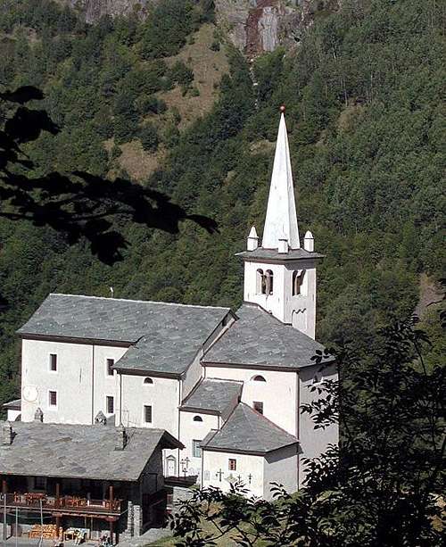 The church of Rhêmes Saint Georges