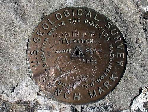 Old Dominion Mountain Benchmark (WA)