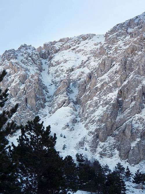 Serra di Celano north gully