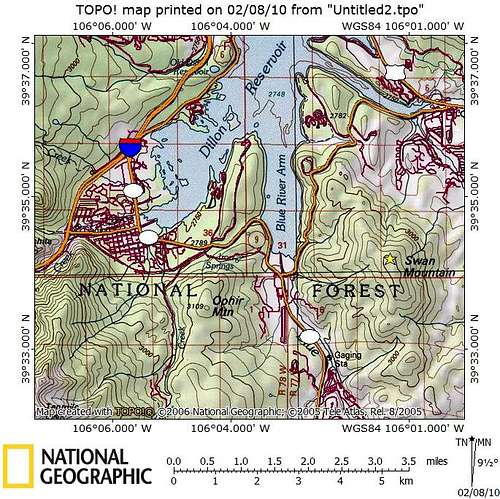 Swan Mountain_Getting There Map