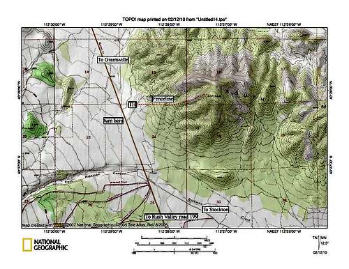 South Mountain West map