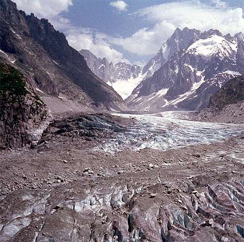 View on to the Mer du Glace...