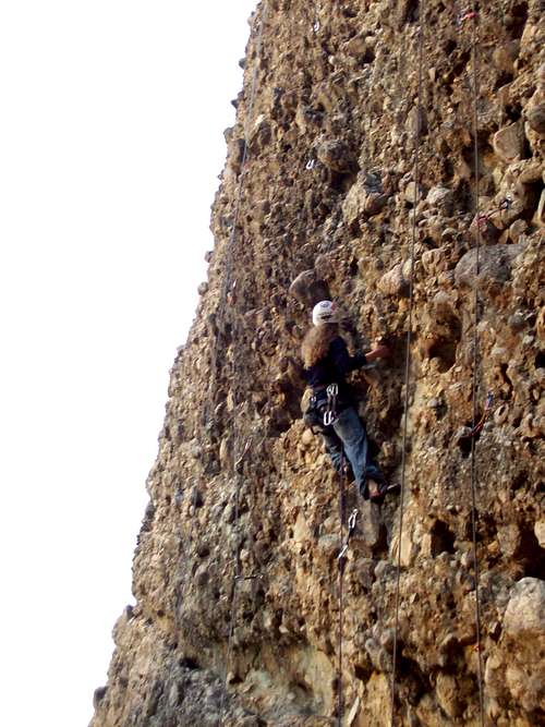 climbing on Albawi