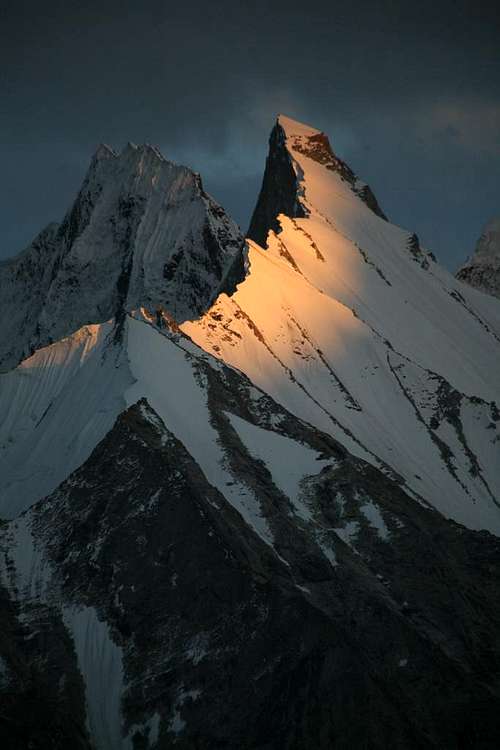 Alpine Glow on the Gasherbrum Peaks