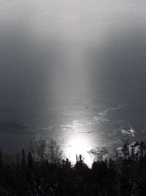 Sun reflecting off Lake Superior 2