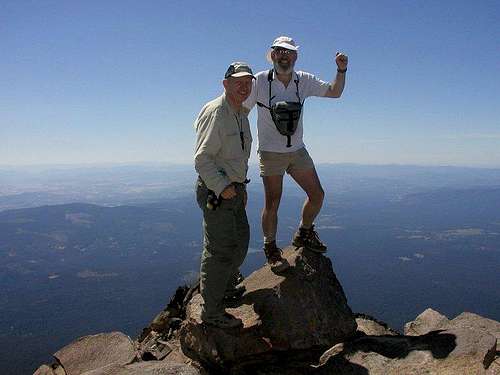 Bob & I on Mt. McLoughlin
