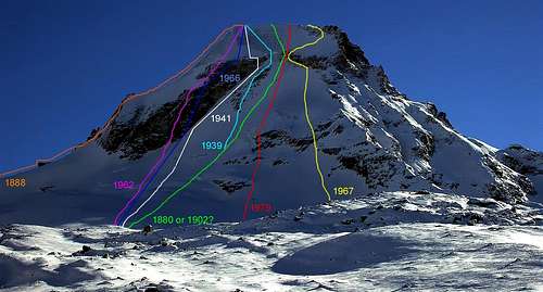 Ciarforon  (3.642m)  North Face and Normal Routes