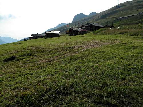 The hamlet of Les Planards, 500 meters above Verbier