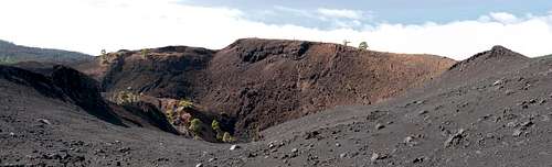 Montaña Negra's giant crater
