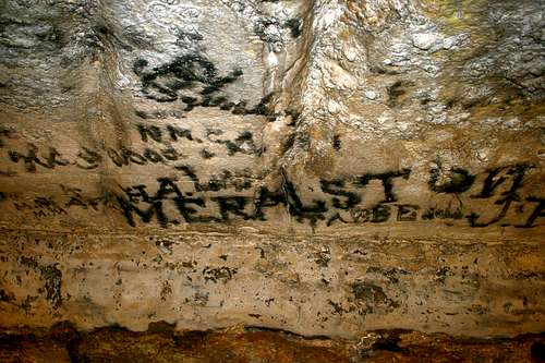 Historic Graffiti in Mammoth Cave