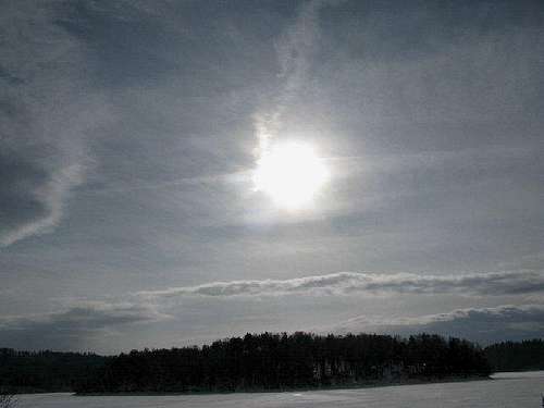 Winter by Lake Solina