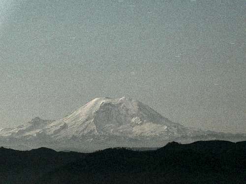 Mt. Rainier at night.