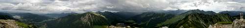 360° summit panorama Brecherspitz