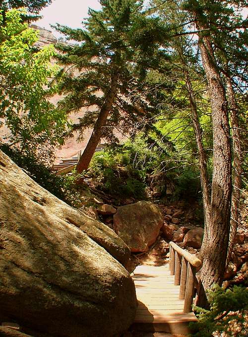 Trail to the flatirons.