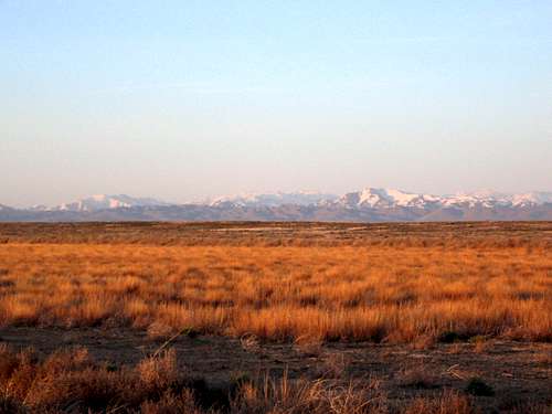Boise mts. from Snake River Birds of Prey in the evening