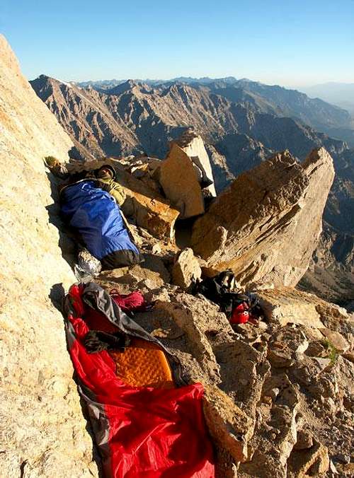 Our bivy spot at ~13,700',...