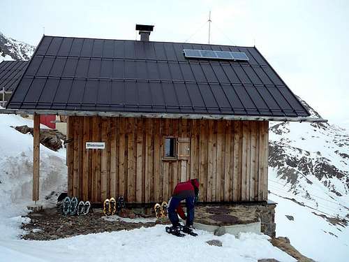 Breslauer hut winter room