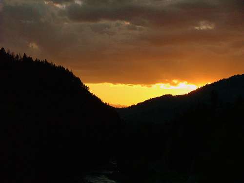 Yellowstone Sunset.
